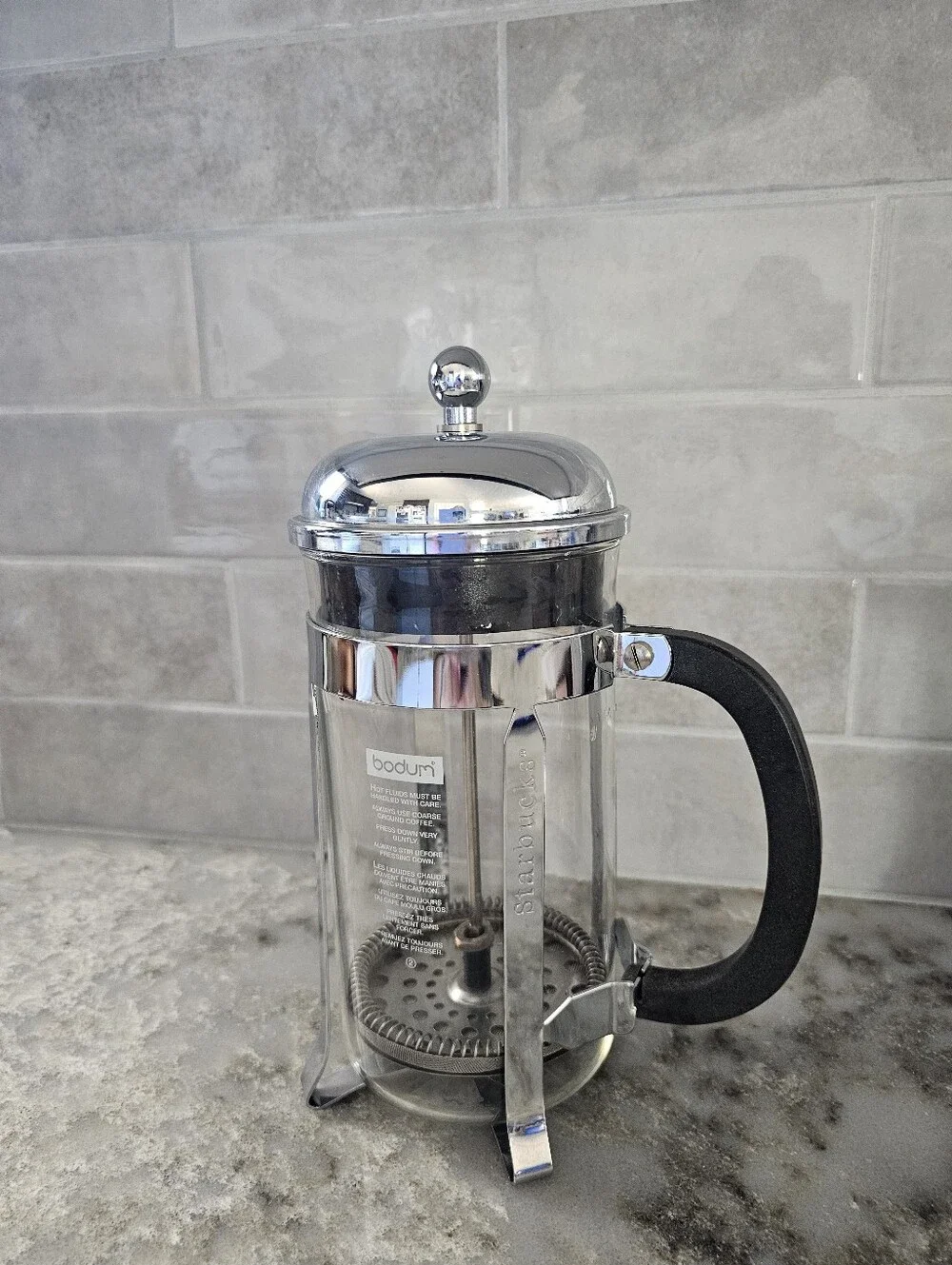 Vintage Starbucks Barista Bodum Chambord French Press Coffee Maker 8 Cup 34 oz